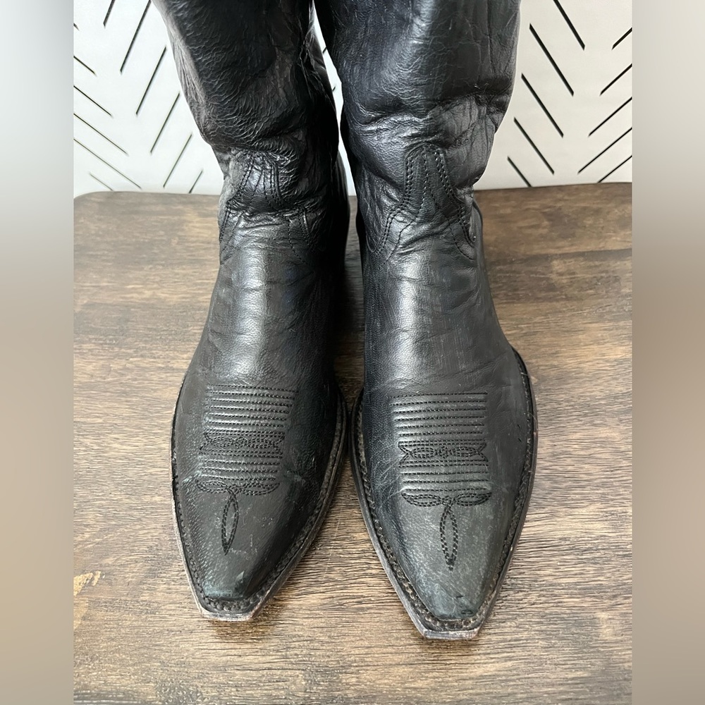 Black Cowboy Boots - Picture 3 of 5
